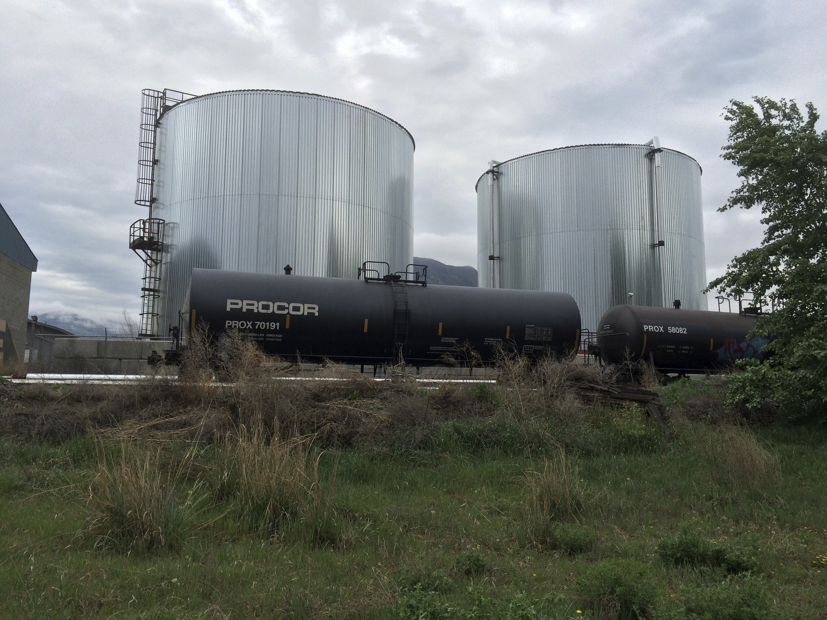 Silo and Train Car