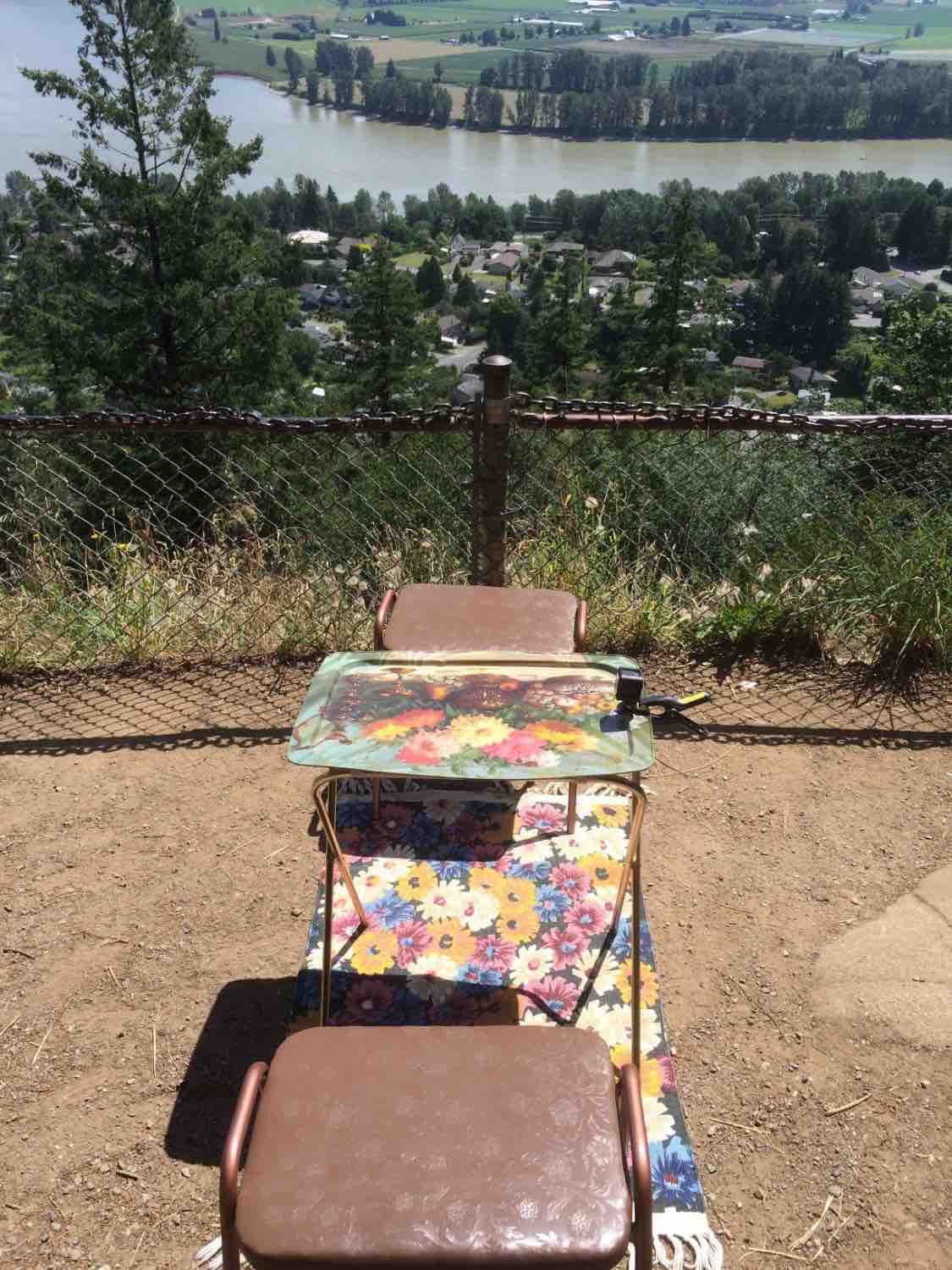 tv tray, stools, rug